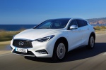 2019 Infiniti QX30 in Majestic White - Driving Front Left View